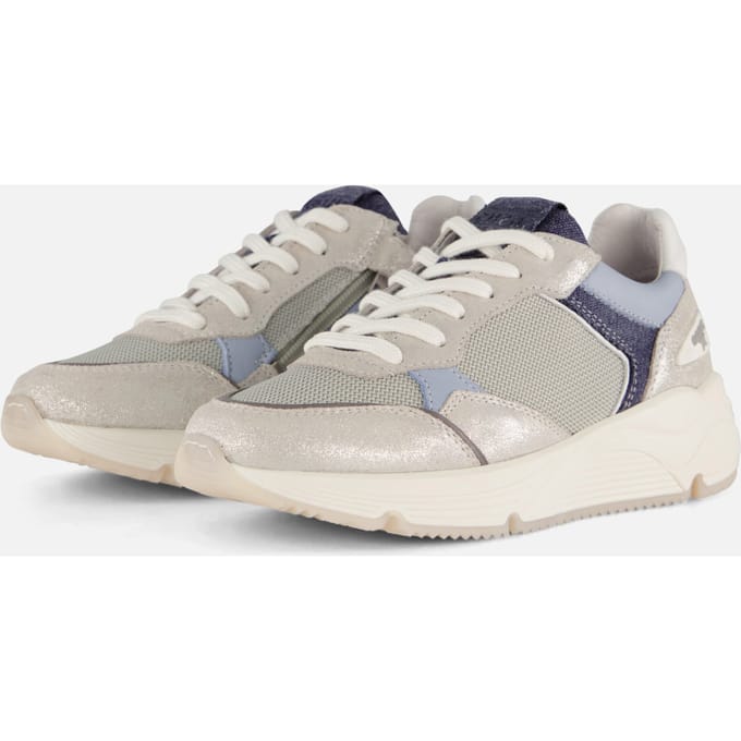 Giga Moon Mist Sneakers zilver Leer - Dames - Maat 36