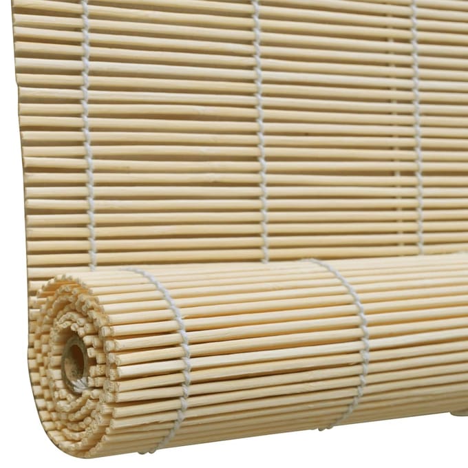 vidaXL - Rolgordijn - 80x220 - cm - bamboe - naturel
