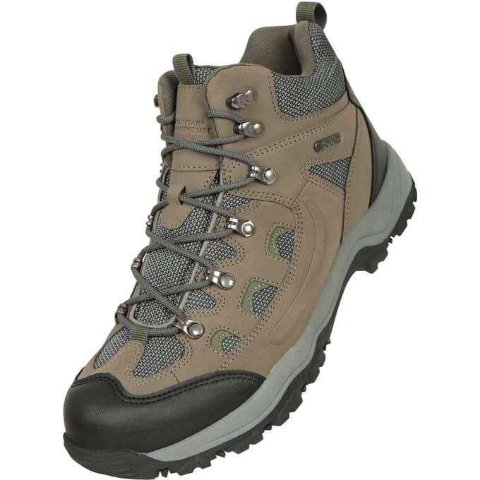 Mountain Warehouse Heren Adventurer Waterdichte Wandelschoenen (Khaki)