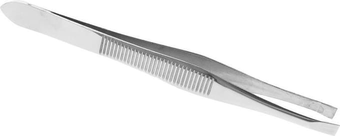 Epileer - Pincet - Gebogen - RVS - Extra Grip - Lichtgewicht - Zilver