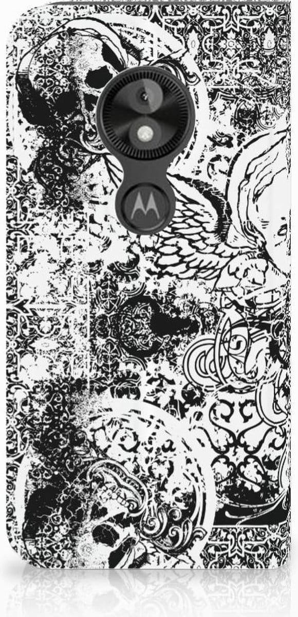 Mobiel BookCase Motorola Moto E5 Play Skulls Angel