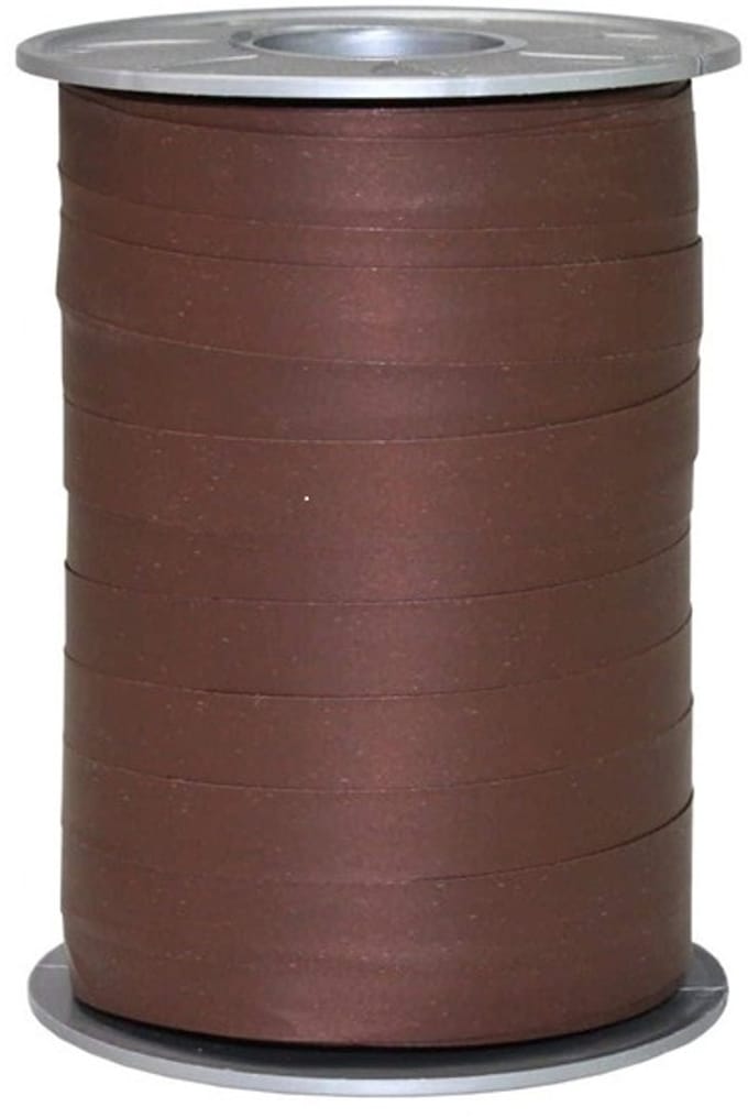 Krullint Paperlook Espresso Bruin Mat – Cadeaulint - 10mm