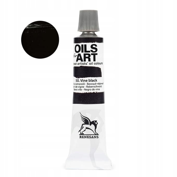 Olieverf Olej voor Kunst 20ml - Zwart