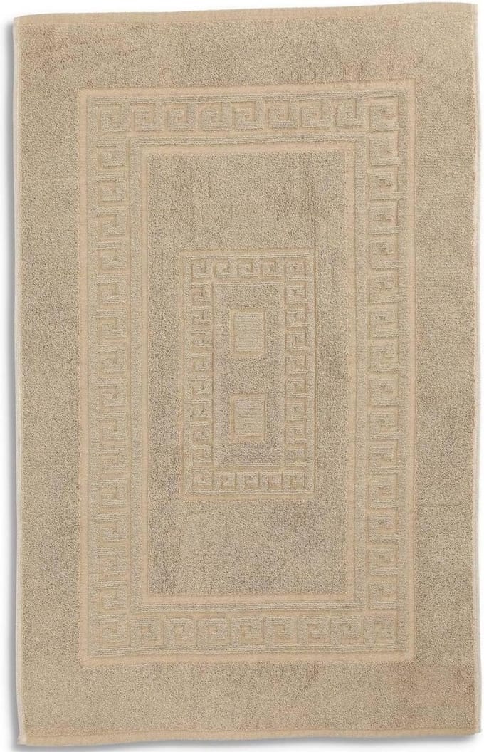 Badmat Torino 60 x 120 cm absorberend katoen zonder antislip - BEIGE