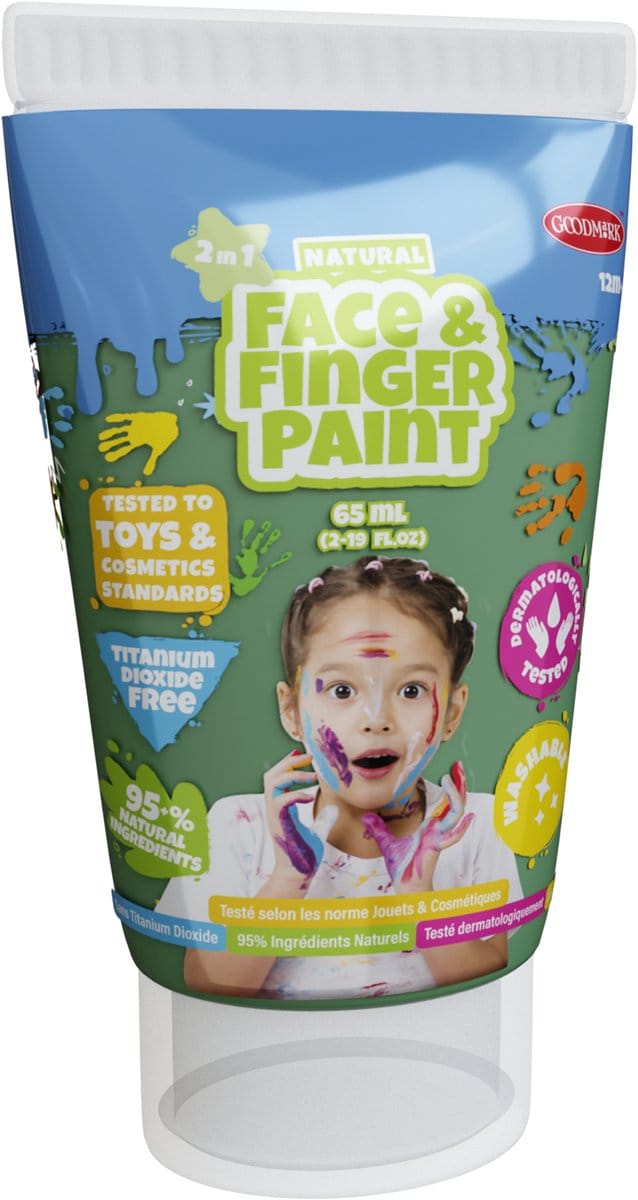 Boti Natural Face & Fingerpaint Tube - Green 65ml