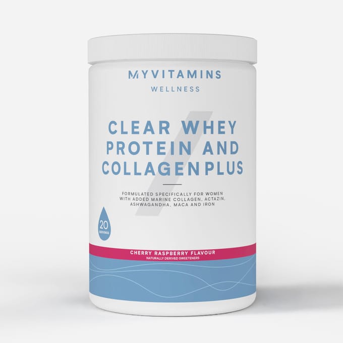 Clear Whey Protein and Collagen Plus - 486G - 20servings - Cherry Raspberry
