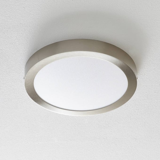 EGLO connect Fueva-C plafondlamp rond 30cm nikkel