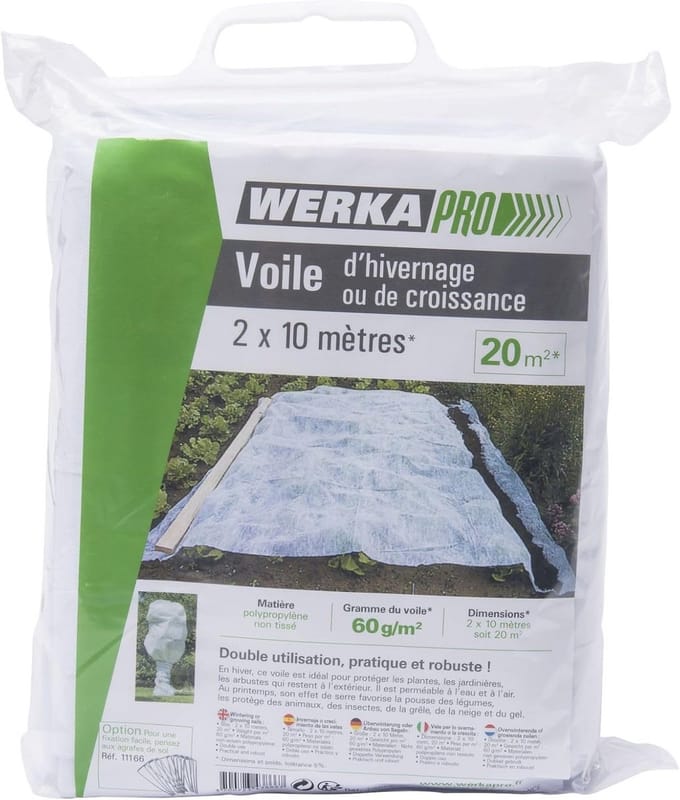 Beschermend Vliesdoek voor Planten Tegen Vorst - 2 x 10 Meter