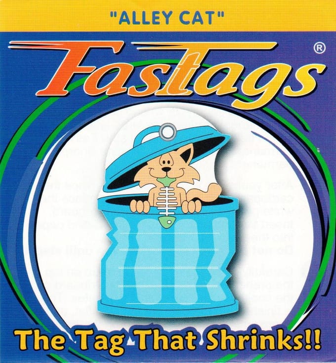FasTags Hondenpenning om zelf te maken ‘Alley Cat’
