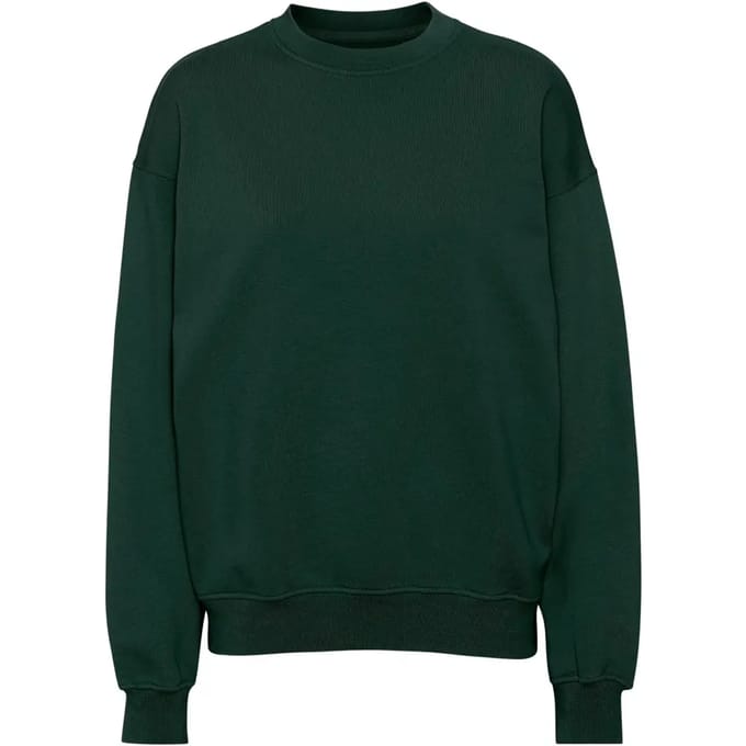 Sweatshirt ronde hals Colorful Standard Organic oversized hunter green
