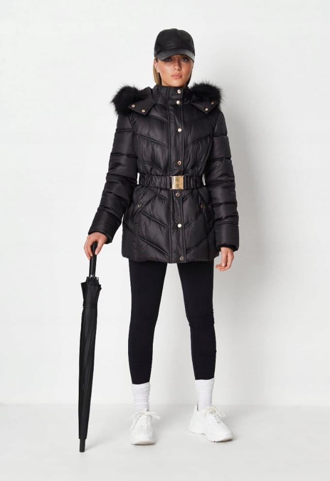 Missguided - Damesjas - Zwart - Maat 34 - 100% Polyester
