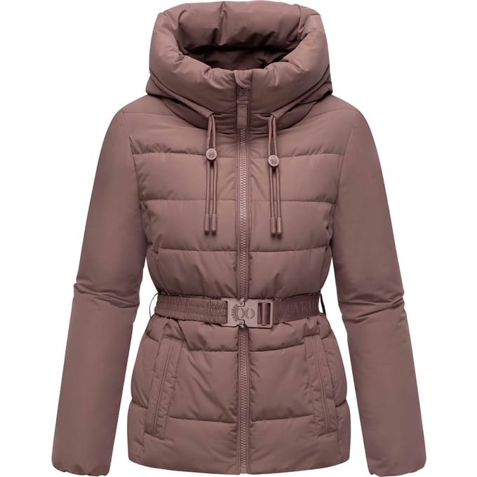 Marikoo dames winterjas Himee met tailleceintuur & magneetzakken