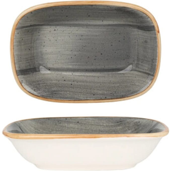 Bonna Serveerschaal - Aura Space - Porselein - 12x8.5 cm - set van 2