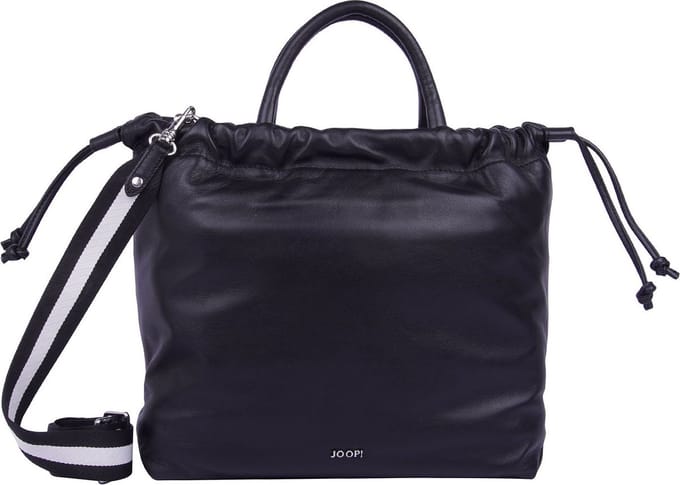 JOOP! Leren Handtas Schoudertas Brezza Esra Handbag Black Zwart