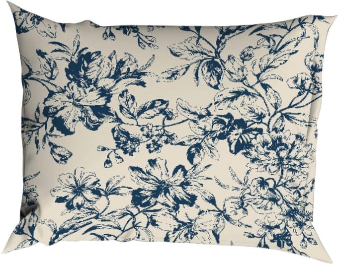 Satin d`or Satijn Dekbedovertrek 240X200/220 Guirlande Marine
