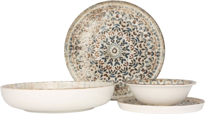 Rinart Serviesset - Aztec - 24 delig - 6 persoons - Porselein
