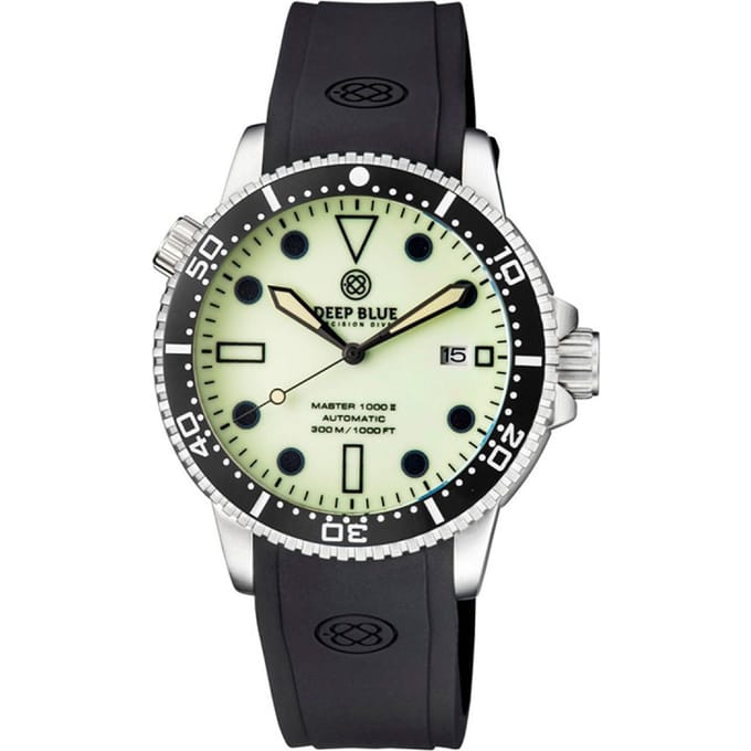 Deep Blue Master 1000 II MSTR442YELFULLLUM Heren Horloge 44MM 30 ATM