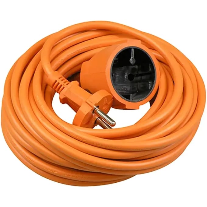 VBExtend VB 41082 - Verlengkabel - 10 meter - 2x1.5mm² - H05VV-F - Oranje