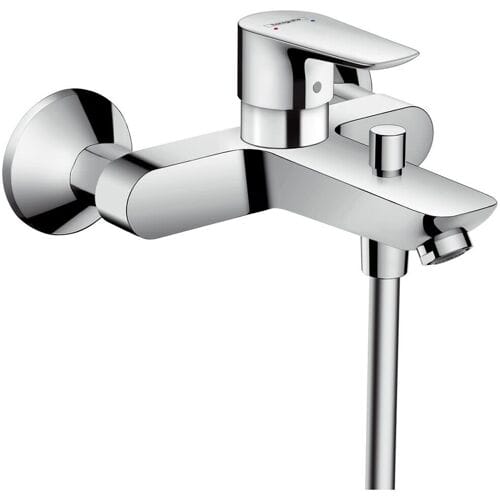 Hansgrohe Talis e Badmengkraan - eengreeps - opbouwmontage - uitsprong - 195mm - chroom - zonder d - hoogglans chroom