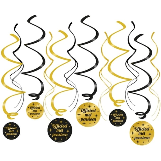 Paperdreams - 6 Swirls Classy Party - Pensioen