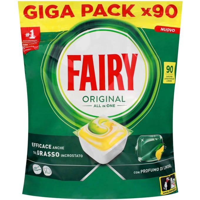 Fairy Original Alles-in-één Vaatwastabletten 1 Pak. - 90 stuks