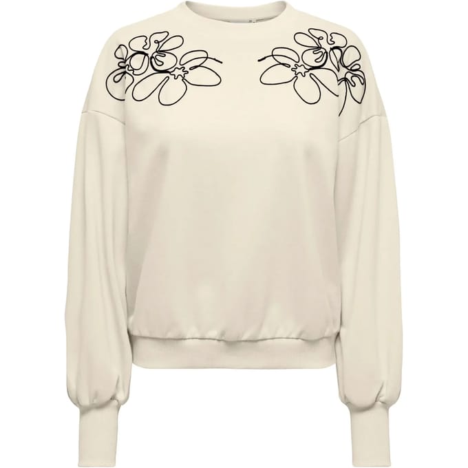 relaxed fit sweatshirt van katoenmix model 'BROOKE'