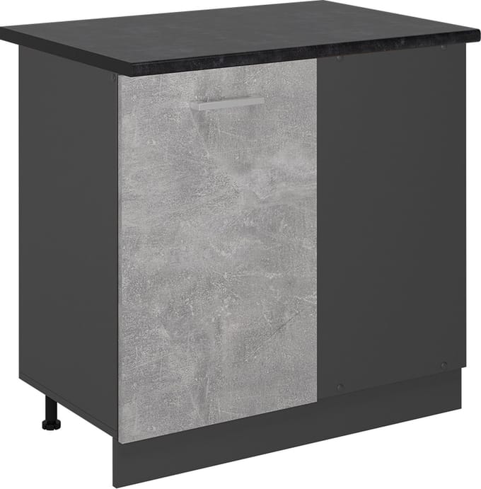 Vicco R-Line Hoekkast – 86 cm, WB Antraciet Beton