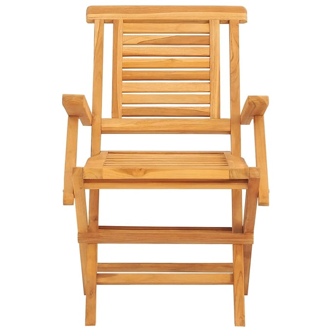 vidaXL - Klapstoelen, - 4 - stuks, - 56x63x90 - cm, - massief - teakhout