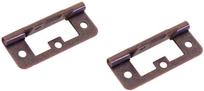 Scharnier Vlak Brons 63x25mm 2st.