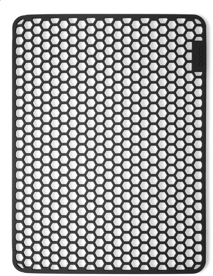Bodo® Gootsteenmat - Rechthoekig - Onderzetter - Zwart - 30 x 40 cm