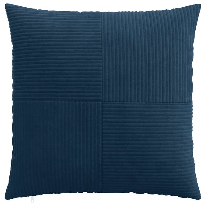 vidaXL - Kussensloop - 2 - pcs - ALMELO - Marineblauw - 70 - x - 70 - cm - corduroy