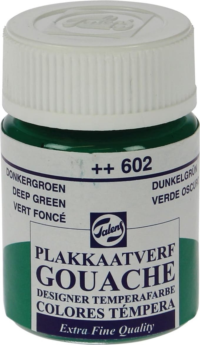 Talens plakkaatvef Extra Fijn flacon van 16 ml, donkergroen 10 stuks