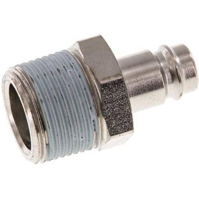 Gehard staal DN 10 Luchtkoppeling Insteeknippel R 3/4 inch Buitendraad