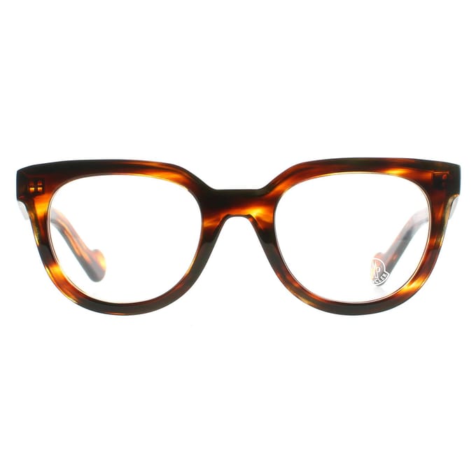 Moncler Montures ML5005 045 Brillantes Marron Clair Hommes Femmes