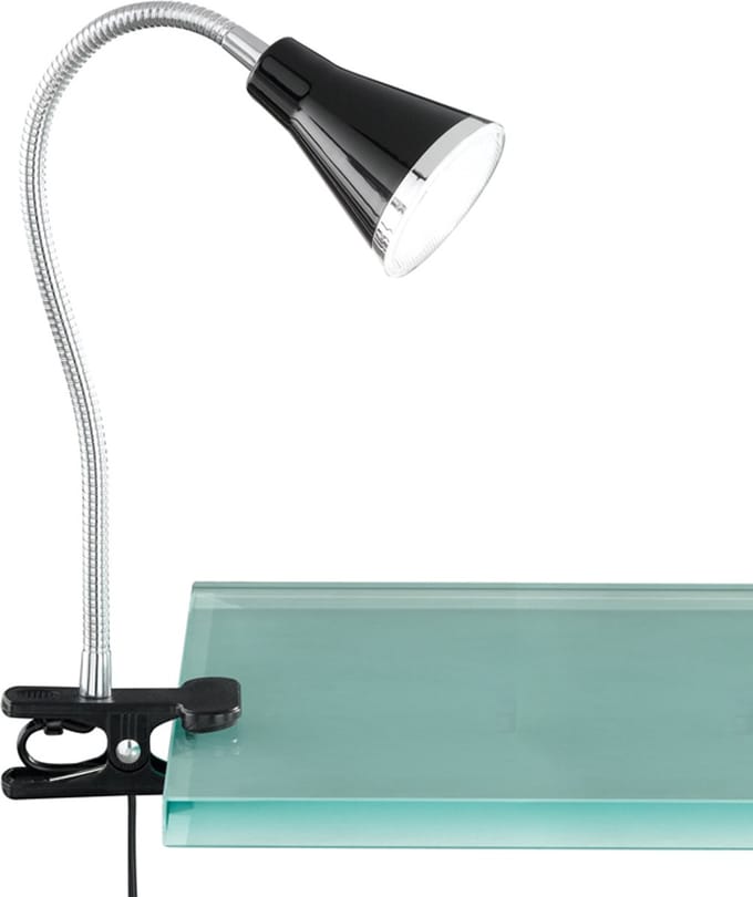 REALITY ARRAS - Klemlamp - Zwart - incl. 1x SMD 4W
