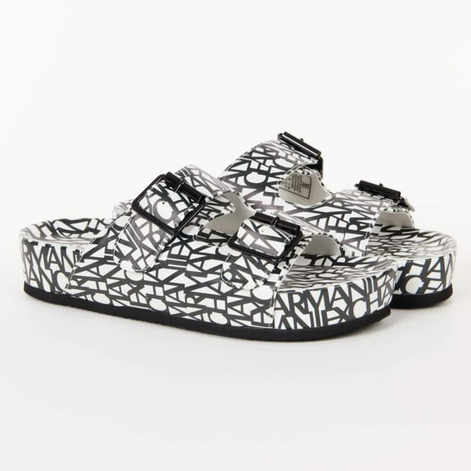Claquette Armani Exchange Dames Zwart-wit Klassiek