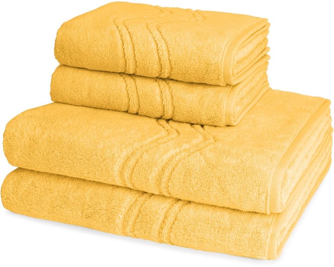Ross Dames en Heren 2 X handdoek 2 X douchedoek - per set Cashmere feeling