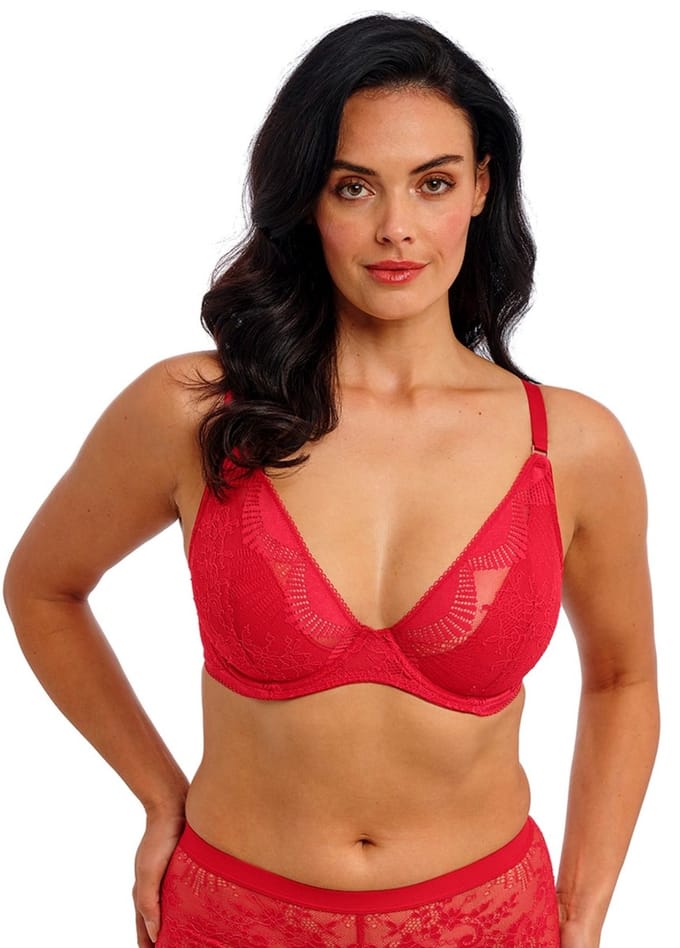 Wacoal Sensu Lace Plunge Beugel BH Salsa Rood 80 B