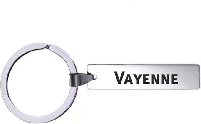 Sleutelhanger Met Naam - Vayenne - RVS
