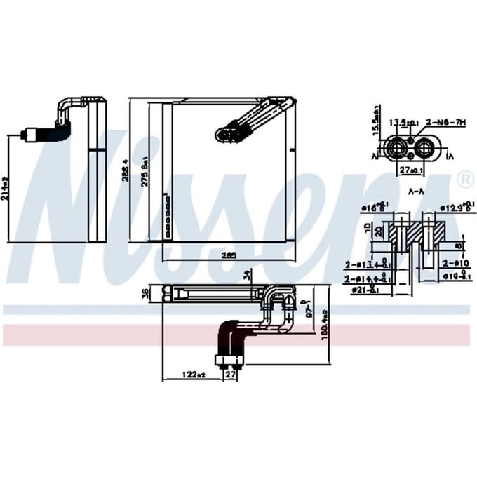 Verdamper, airconditioning NISSENS 92375