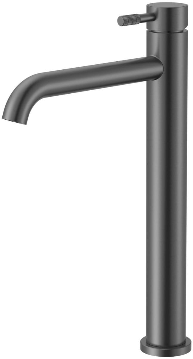 ALONI Stria hoge wastafelkraan – gunmetal (PVD)