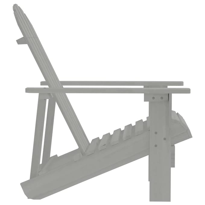 vidaXL - Tuinstoel - hout - grijs