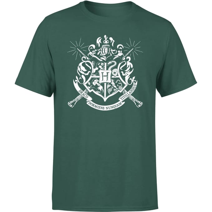 Harry Potter Hogwarts House Crest Men's T-Shirt - Green - L