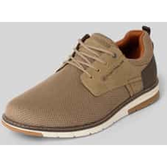 Low Top sneaker met details in lederlook model 'DYLAN'