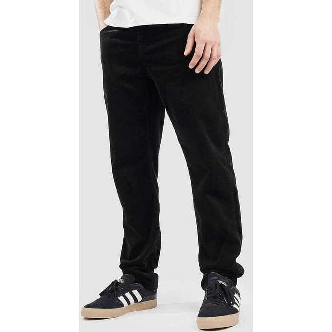 straight fit broek van puur katoen in corduroy look
