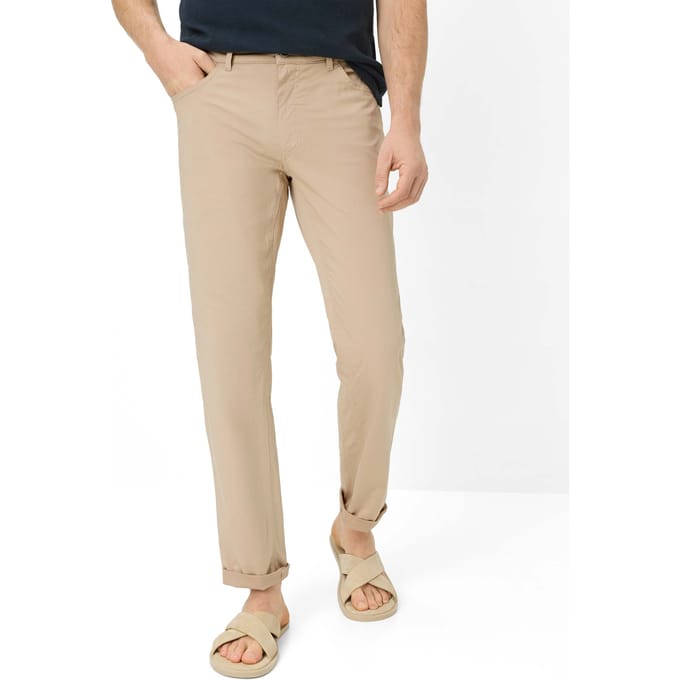 Brax Heren Jeans  Style COOPER BEACH, lichtbruin, maat 38/32