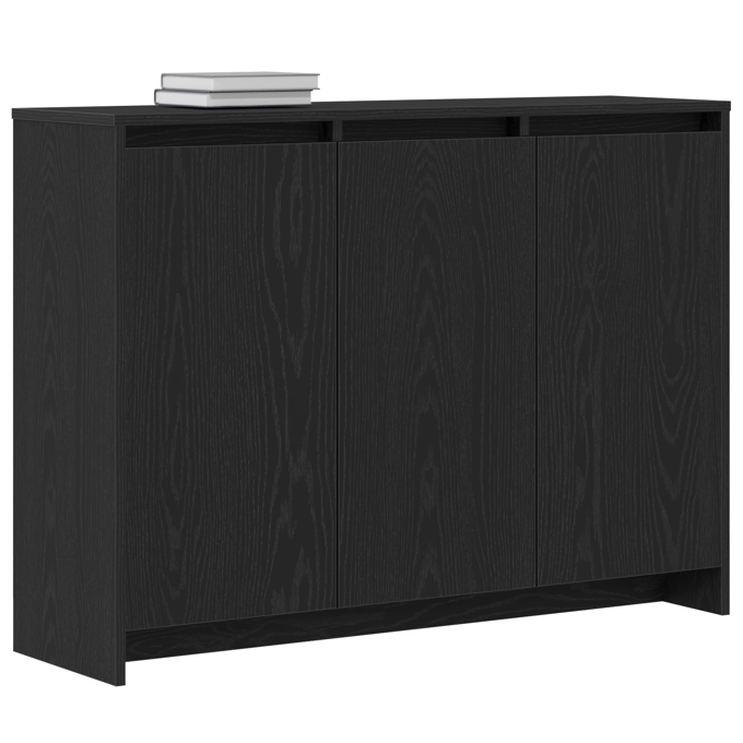 vidaXL - Dressoir - Zwart - 102 - x - 29.5 - x - 75 - cm - Bewerkt - hout