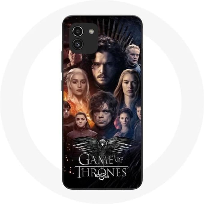 Coque - Game of Thrones - Samsung Galaxy A03 - Silicone Souple - Gris - Mixte noir