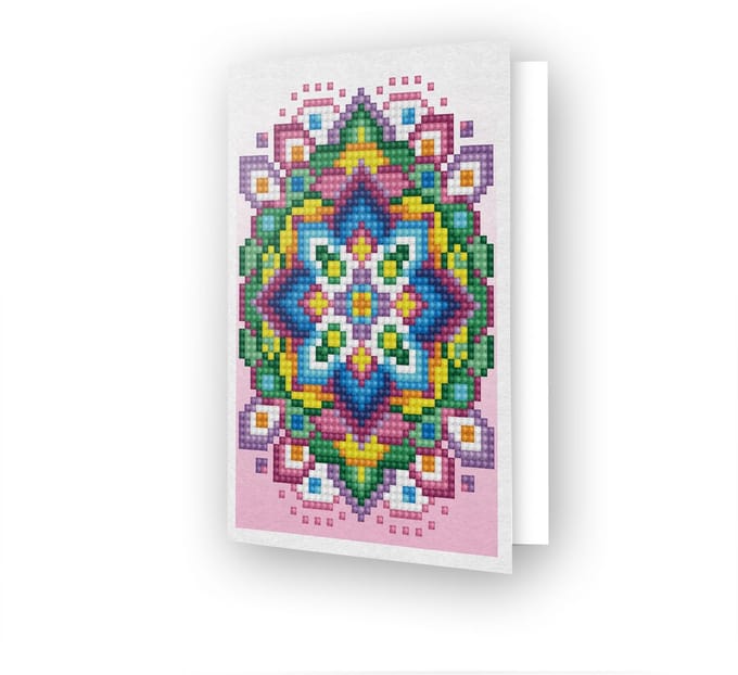 Diamond Dotz Pink Star wenskaart DDG.024