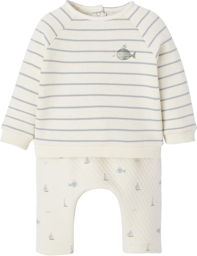 Vertbaudet Set sweater en broek baby
